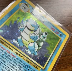 Pokemon Card- Blastoise 002/102 Base Set Holo- MP - Image 4