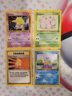 4 Vintage Pokemon Card Lot - (LP-HP) - Image 1