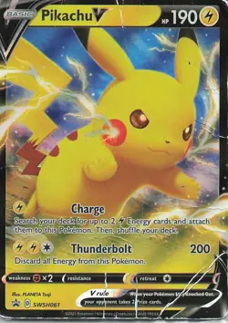 Pikachu V - Holo Promo SWSH: Sword & Shield Promo Cards SWSH061 HP - Image 1