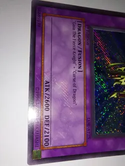 Gaia The Dragon Champion 2002 LOB-A125 1st Edition Yugioh Card-Mint/NP - Image 4