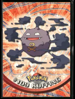 Koffing #109 Topps Trading Cards Series 2 Blue Logo Pokemon Near Mint - Image 1