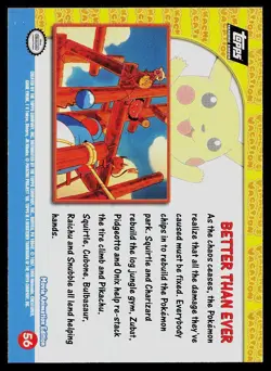 Pokemon Card Topps The First Movie Trading Cards Better Than Ever #56 - Image 2