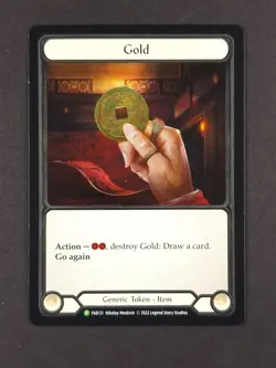 2022 Flesh & Blood GOLD #FAB121 Promo Card Cold Foil Prize Wall English - Image 1