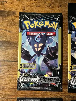 Pokemon Sun & Moon Ultra Prism 3 Card Mini Booster Packs 4 Packs - Image 2
