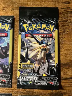 Pokemon Sun & Moon Ultra Prism 3 Card Mini Booster Packs 4 Packs - Image 3