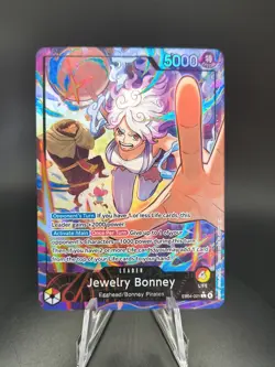 One Piece TCG Jewelry Bonney EB04-001 OP15 Alt Art Leader - Image 1