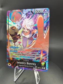 One Piece TCG Jewelry Bonney EB04-001 OP15 Alt Art Leader - Image 2
