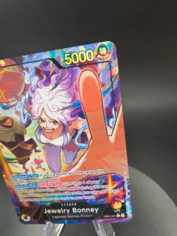 One Piece TCG Jewelry Bonney EB04-001 OP15 Alt Art Leader - Image 5
