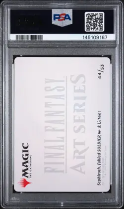 2025 MTG FINAL FANTASY ART SERIES GOLD STAMPED SEPHIROTH, FABLED SOLDIER PSA 6 - Image 2