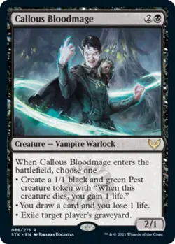 Callous Bloodmage Strixhaven: School of Mages Near Mint, English - Image 1