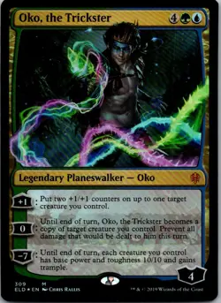 Oko, the Trickster 309 Foil Mythic Throne of Eldraine Magic: The Gathering NM - Image 1