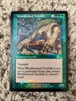 MTG- Weatherseed Treefolk x1 - Urza's Legacy FOIL - Image 1