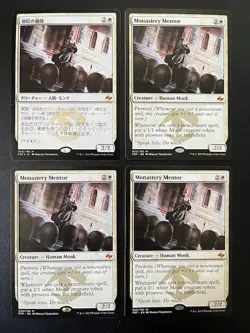MTG- Monastery Mentor x4 - Fate Reforged (One is Japanese) - Image 1