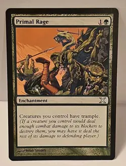 Mtg 🔥🔥 Primal Rage 🔥🔥 10th Edition Regular 🌟 MT/NM 🌟 Magic The Gathering - Image 1