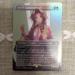 Wizards of the Coast Aerith Gainsborough 0374 Foil Full Art Foil Rare Legendary - Image 1