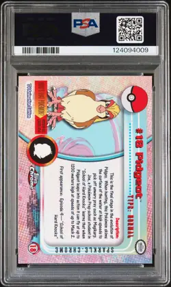2000 TOPPS CHROME POKEMON T.V. SPARKLE #18 PIDGEOT PSA 8 - Image 2