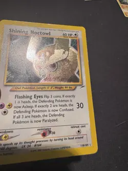 Shining Noctowl 110/105 Neo Destiny Holo Secret Rare English 60HP Unlimited - Image 3