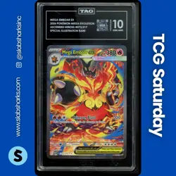 2026 POKEMON ASCENDED HEROES MEGA EMBOAR EX SPECIAL ILLUSTRATION RARE TAG 10 - Image 1