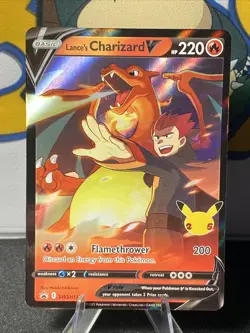 Lance's Charizard V SWSH133 Pokemon TCG SWSH: Sword & Shield Black Star Promo - Image 1