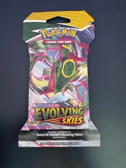 Pokemon TCG Sword & Shield Evolving Skies Sleeved Booster Pack (Rayquaza) - Image 1