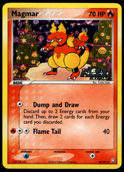 Magmar 44/109 EX Team Rocket Returns Reverse Holo MP-LP Pokemon TCG - Image 1