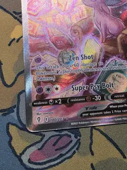 2021 Pokemon Espeon V Evolving Skies Alt Art #180/203 NM - Image 5