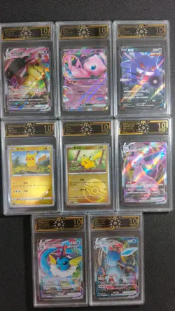Pokemon Chinese Mimikyu/Mew/Gengar/Pikachu/Eevee OCD 10 PRISTINE Lot*8 GL15 - Image 1