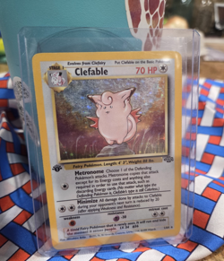Pokemon TCG Clefable 01/64 Jungle 1st Edition Holo Rare HP 70 1999 ENG - Image 1