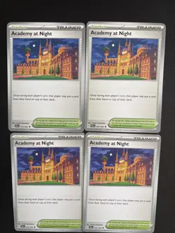 4x Academy at Night 054/064 x4 - Shrouded Fable - Pokemon TCG - Playset - Image 1