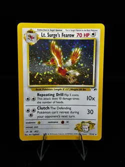Lt. Surge's Fearow Pokemon Gym Heroes 7/132 Holo Rare Unlimited 2000 English LP - Image 1