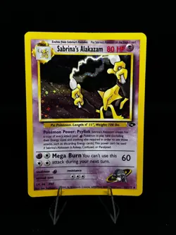 Sabrina’s Alakazam 16/132 Unlimited Holo Rare - Pokemon TCG - Gym Challenge MP - Image 1