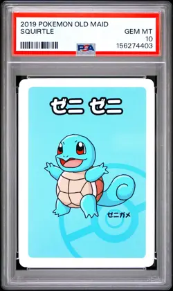 2019 POKEMON OLD MAID SQUIRTLE PSA 10 - Image 1