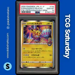 2020 POKEMON JP PROMO P.C. KANAZAWA OPENING #144 KANAZAWA'S PIKACHU PSA 10 - Image 1