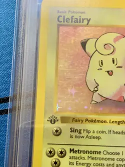 PSA 4 Pokemon Base Clefairy 1ST EDITION SHADOWLESS 1999 Holo Rare 5/102 - Image 5