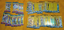 Pokemon TCG Lot 100 Packs! Sun & Moon Guardians Rising 3-packs Pokemon - Image 1