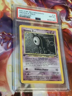 2001 Pokemon Neo Discovery - Unown [A] Holo 1st Edition #14/75 - Image 1