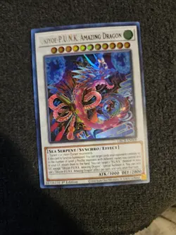 Yugioh Ukiyoe-P.U.N.K. Amazing Dragon GRCR-EN008 Ultra Rare 1st Ed - NM - Image 1