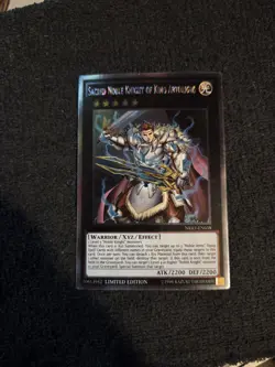 Sacred Noble Knight of King Artorigus NKRT-EN038 Limited Yu-Gi-Oh Platinum Rare - Image 1
