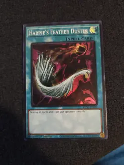 EGS1-EN022 Harpie's Feather Duster Super Rare 1st Edition Mint YuGiOh Card - Image 1