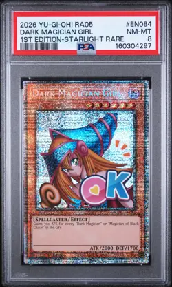 2026 YU-GI-OH! RA05-RARITY COLLECTION 5 #EN084 DARK MAGICIAN GIRL PSA 8 - Image 1
