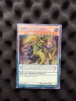 Yu-Gi-Oh! Amorphage Sloth SHVI-EN030 Shining Victories 1st Ed Secret Foil EN - Image 1