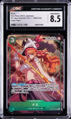 2023 ONE PIECE JAPANESE PC: BEST SELECTION VOL. 1 SUPER RARE NAMI CGC 8.5 - Image 1
