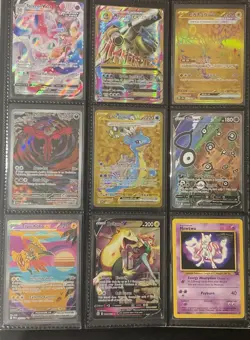 Pokemon TCG Binder FULL OF HITS- SIR, SAR, AR, ALT ART, VINTAGE - 101 CARDS - Image 1