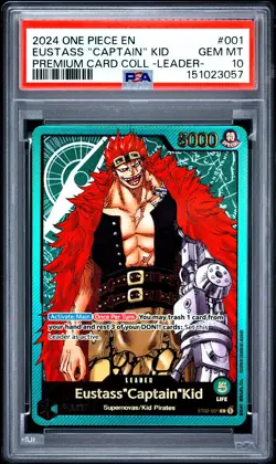 2024 ONE PIECE PREMIUM COLLECTION #001 EUSTASS "CAPTAIN" KID PSA 10 - Image 1