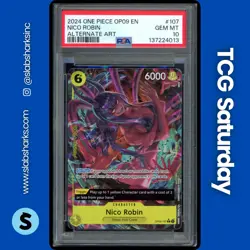 2024 ONE PIECE EMPERORS IN THE NEW WORLD #OP09-107 NICO ROBIN ALT ART PSA 10 - Image 1