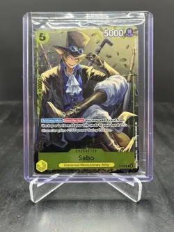 One Piece Tin Pack Set Vol. 2 Sabo Promo Foil #P-073 (Sealed) - Image 1