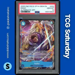 2026 ONE PIECE OP14-EB04 EN #EB04-022 ISSHO ALTERNATE ART PSA 10 - Image 1