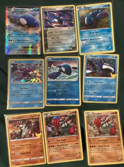 KYOGRE And GROUDON 9 Pokemon Trading Card Game TCG Lot Pokemon (READ) - Image 1