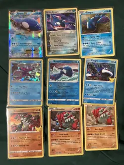 KYOGRE And GROUDON 9 Pokemon Trading Card Game TCG Lot Pokemon (READ) - Image 2