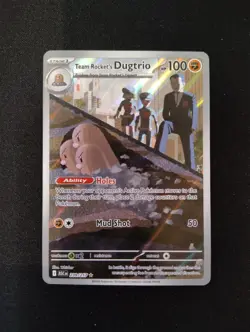 Team Rockets Dugtrio Stage 1 Full Art 239/217 Ascending Heroes Pokemon Card - Image 1